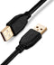 Tan QY USB A to A Male Cable 65Ft - USB Male to Male Double End Cord with Gold-Plated Connector