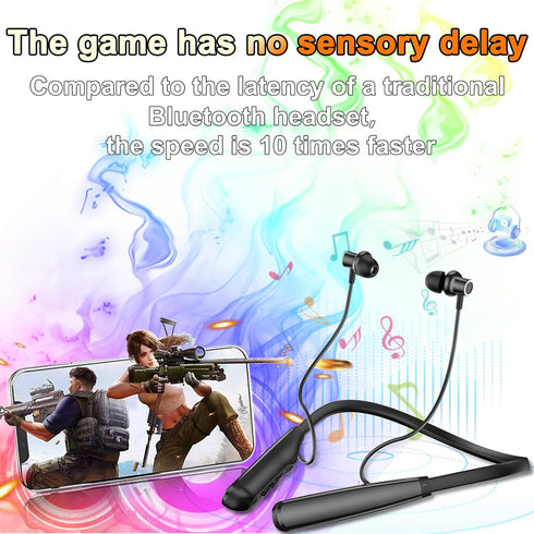 6.0 100 PlaytimeIPX7 Kinobo Neckband Bluetooth Headphones, Bluetooth Hours Sports Waterproof Earbuds with Microphone