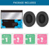 GVOEARS Cooling Gel Earpads for Sennheiser HD280, HD280 Pro, HD281, HMD280, HMD281 Headsets, Soft Memory Foam, Black