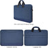 15.6 Inch Waterproof Laptop Sleeve Bag, Briefcase with Organizer for Acer, Lenovo, HP, MSI, ASUS, Dell - Navy Blue