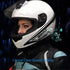 Motorcycle Headset E1 Helmet Intercom, CVC Noise Cancellation Stereo Music, IPX6 Waterproof for Full Face Helmet