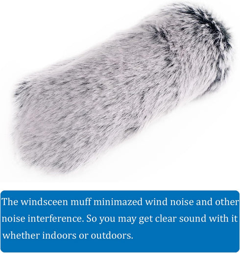 SGC-598 3.5mm Interview Shotgun Microphone with Windscreen Muff, Cardioid Directional Mic for DSLR Cameras