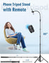 Nineigh 85" Phone Tripod, Tripod for Cell Phone iPhone with Gooseneck, Aluminum Tripods Stand for Video Recording Photo