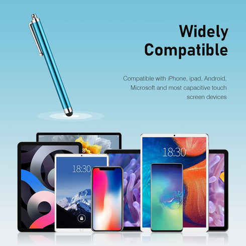 Abiarst 10-Pack Stylus Pens for Touch Screens, High Precision Universal Stylus for iPad, iPhone, Tablets