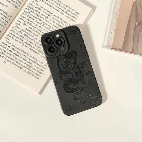 Cute Cool Dragon Design Case for iPhone 14 Pro Max, Soft TPU Shockproof Protective Girly Case for Girls Women