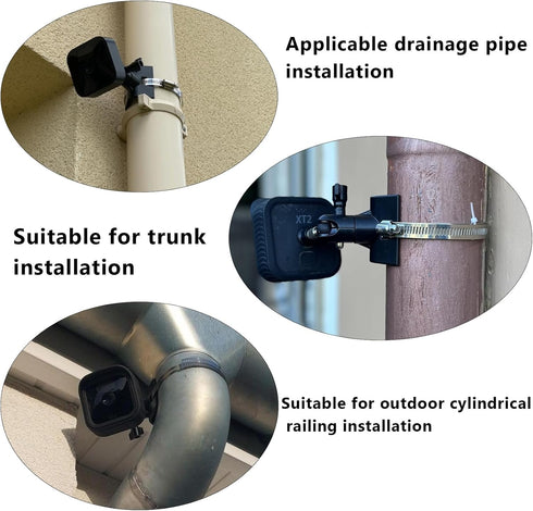 No-Drill Outdoor Security Camera Pole Mount, Universally Compatible with Eufy, Arlo, Simplisafe and More