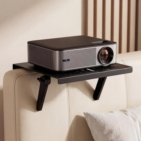ElaraBerry No Drill Metal Projector Shelf for Wall Mounted, 10.6 x 8.2 Inch