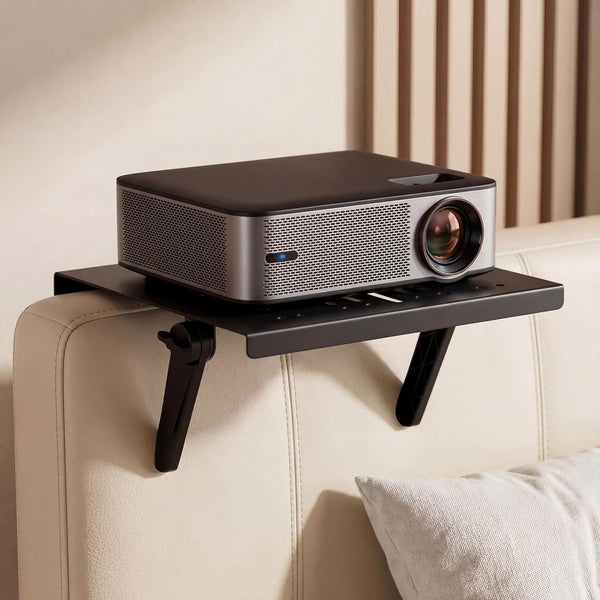 ElaraBerry No Drill Metal Projector Shelf for Wall Mounted, 10.6 x 8.2 Inch