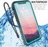 iPhone 11 Pro Max Case, Waterproof Full Body Rugged Clear Slim Case with Built-in Screen Protector Heavy Duty Shockproof Cover Dirtproof Underwater Cases for Apple iPhone 11 Pro Max (Teal)