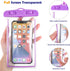 40 Pack Universal Waterproof Phone Pouch Multicolor Dry Bag with Phone Lanyard, Waterproof Phone Holder for Outdoor