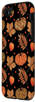 iPhone SE (2020) / 7 / 8 Case with Fall Leaves and Pumpkins Pattern, Halloween Autumn Gifts