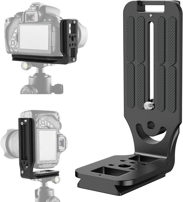 DSLR Camera L Bracket Quick Release Plate, Lightweight, Universal Application, Compatible with Canon Nikon Sony DJI