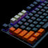 Carbon Miami PBT Double Shot Shine Through ANSI Backlit Keycaps for MX Mechanical Keyboard Melody 96