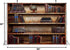 BELECO 7x5ft Fabric Old Bookshelf Backdrop Brown Wooden Bookcase Hardcover Books Globe Background Students Teachers
