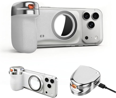 imgrose Magnetic Phone Camera Grip, Shutter Grip Handle Holder for iPhone/Android with Detachable