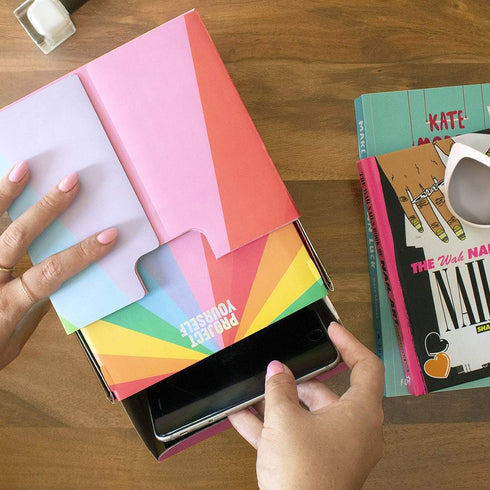 Luckies of London Mini Projector, Cardboard Portable Projector, Phone Accessories, Smart Phone Projector for Home,