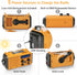 Emergency Radio with NOAA Weather Alert, Portable Solar Hand Crank AM/FM Radio for Home Outdoor Use