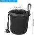 PATIKIL Camera Lens Bag, 4 Pcs 3.1" ID x 3.9" H Drawstring Lens Pouch with Thick Protective Neoprene, Lens Case for DSLR Camera Lens, Water Coffee Cups Black