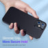 TORRAS Slim Fit Compatible for iPhone 12 Mini Case, Ultra-Thin Lightweight Full Protection Hard PC, Space Black