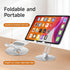 Xiaoshuang 360 (411) Adjustable Aluminum Phone Stand for Desk, No Wobble Heavy Base, Height Adjustable iPhone & iPad