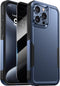 Diaclara iPhone 15 Pro Max Case - Dark Blue, Military Grade Drop Protection, Anti-Spy Privacy Screen Protector, Heavy