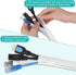 20ft - 1/2 inch White Cable Sleeve, Cable Organizer for Desk PC TV, Wire Protector Cover for Home Office