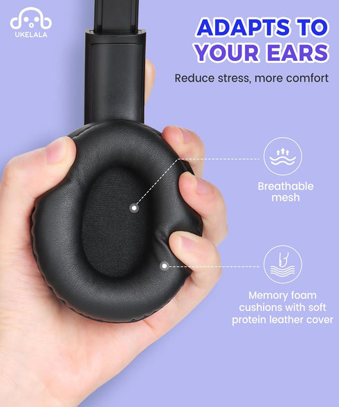C3 Kids Headphones Wired, On-Ear for Boys Girls with 3.5mm Jack, Foldable, Adjustable Headband, Child Headphones for