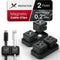Magnetic Cable Holders X-Protector, Premium Self-Adhesive Clips for Desk Cord Management, Black