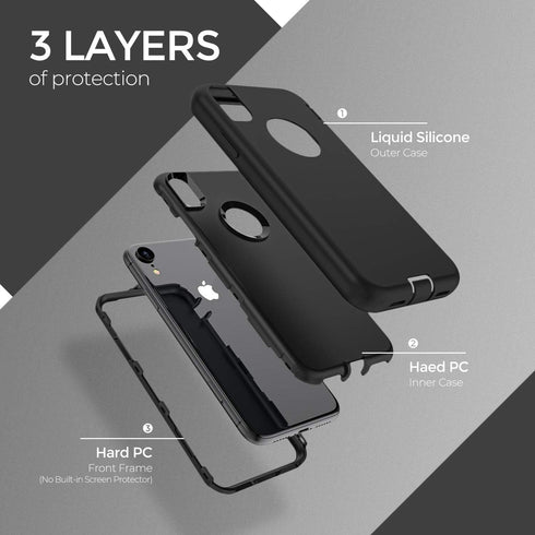 ORIbox Case Compatible with iPhone Xs Max, Soft-Touch Finish Liquid Silicone Exterior
