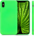 kwmobile Soft Slim Protective TPU Silicone Case Compatible with Apple iPhone X - Neon Green