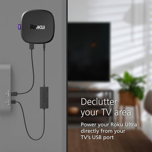 Mission USB Power Cable for Roku Ultra, Power Roku Directly from Your TV