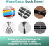240Pcs Clear Cable Ties Mounts, 120Pcs 5.9'' Heavy Duty Zip Ties + 120Pcs 3/4" Adhesive Holders for Cord Organizer
