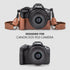MUZIRI KINOKOO EOS R50 R100 Case, Retro PU Leather Protective Case for Canon EOS R50 R100 DSLR Camera