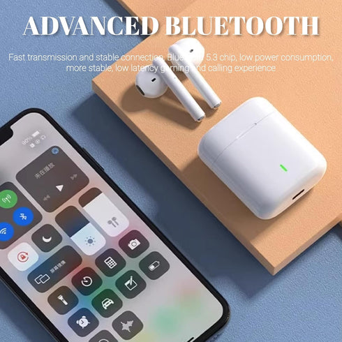 Noise Cancelling Earbuds V77 Bluetooth 5.3 in Ear Headphones with 80 Hours Standby, Touch Control Bass Stereo Sports