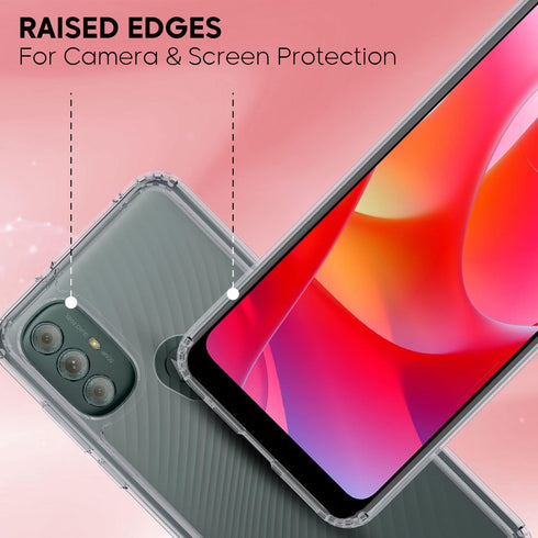 Case-Mate - Protection Pack - Tough Case & Glass Screen Protector for Motorola Moto G Power (2022) - 10 ft Drop Protection - Clear