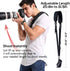 waka Adjustable Camera Neck Strap with Quick Release, Safety Tether for Nikon Canon Sony DSLR