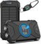 BLAVOR Solar Power Bank 10,000mAh, Portable Wireless Charger, 20W Fast Charging External Battery
