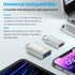 AreMe 2 Pack USB C/USB 3.0 Female to Lightning Male OTG Adapter for iPhone/iPad, supports USB devices like card