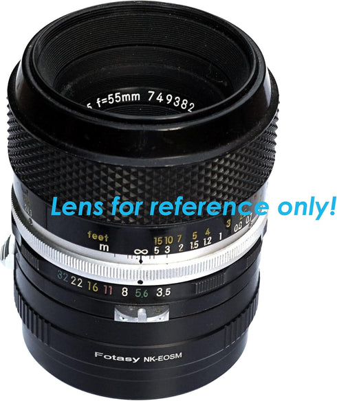 Fotasy Nikkor F Mount Lens to Canon EF-M Adapter, Compatible with Canon EF M Mount Mirrorless Cameras