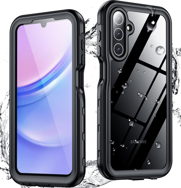 SPIDERCASE Samsung Galaxy A15 5G - Waterproof, Military Shockproof, Full Protection, Built-in Screen & Camera, 6.5" -