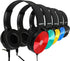 Kids Headphones Bulk 5 Pack, On Ear Color Varieties, Comfy Swivel Earphones for Classroom and Travel