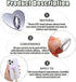 SiLnmLih 12 Pcs Metal Phone Finger Grip Hook Adhesive Heart Shaped Phone Charm Hook Smartphones Accessories Charm Loop