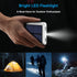 Xuniktek 12000mAh, 4 Solar Portable Charger Small Solar Power Bank, USB C Input/Output External Battery with Built