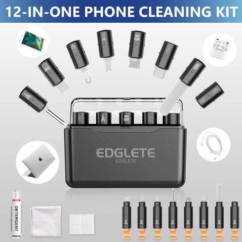 iPhone Cleaning Kit iPhone Cleaner - iPhone Charging Port Cleaning, Cell Phone Repair & Restore Tool for AirPod pro and iPad, Lightning Charger Cables Speaker Cleaner for Electronic Devices