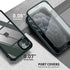 UBUNU for iPhone 12/iPhone 12 Pro Case with Screen Protector, Built-in Tempered Glass, 2024 Upgraded Dual Layer Clear
