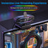 SweetLink 1080P Streaming Camera Webcam with Microphone and RGB Light,USB Computer Camera,Privacy Cover,Plug & Play USB