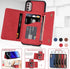 Asuwish Moto G Stylus 2022 4G Wallet Case with Tempered Glass, PU Leather, Credit Card Holder, Red - XT2211DL XT2211
