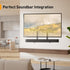 Perlegear Soundbar Mount, Under TV Sound Bar Mount with Holes/Without Holes, Non-Slip Base Holder