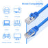 6 100 10Gbps 100FT CAT Shielded Ethernet Cable FT, Indoor High-Speed (SFTP) Snagless Shielded Ethernet Cable