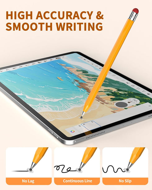 DAXINGXING 5 PCS Stylus Pen for Touchscreen,Octagonal Retro Design,Stylus Pen High Precision High Sensitivity
